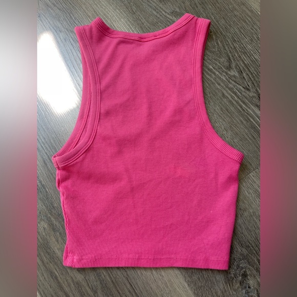 zara ribbed pink crop top - Picture 2 of 3